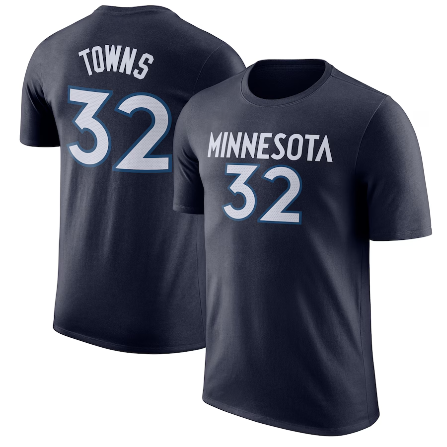 2024 NBA Minnesota Timberwolves #32 Towns Tshirts